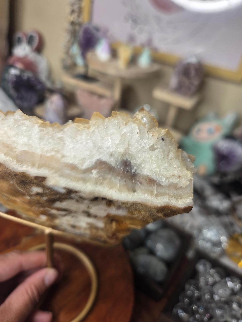 Citrine Freeform on Stand  9 In On Stand - Picture 8 of 9